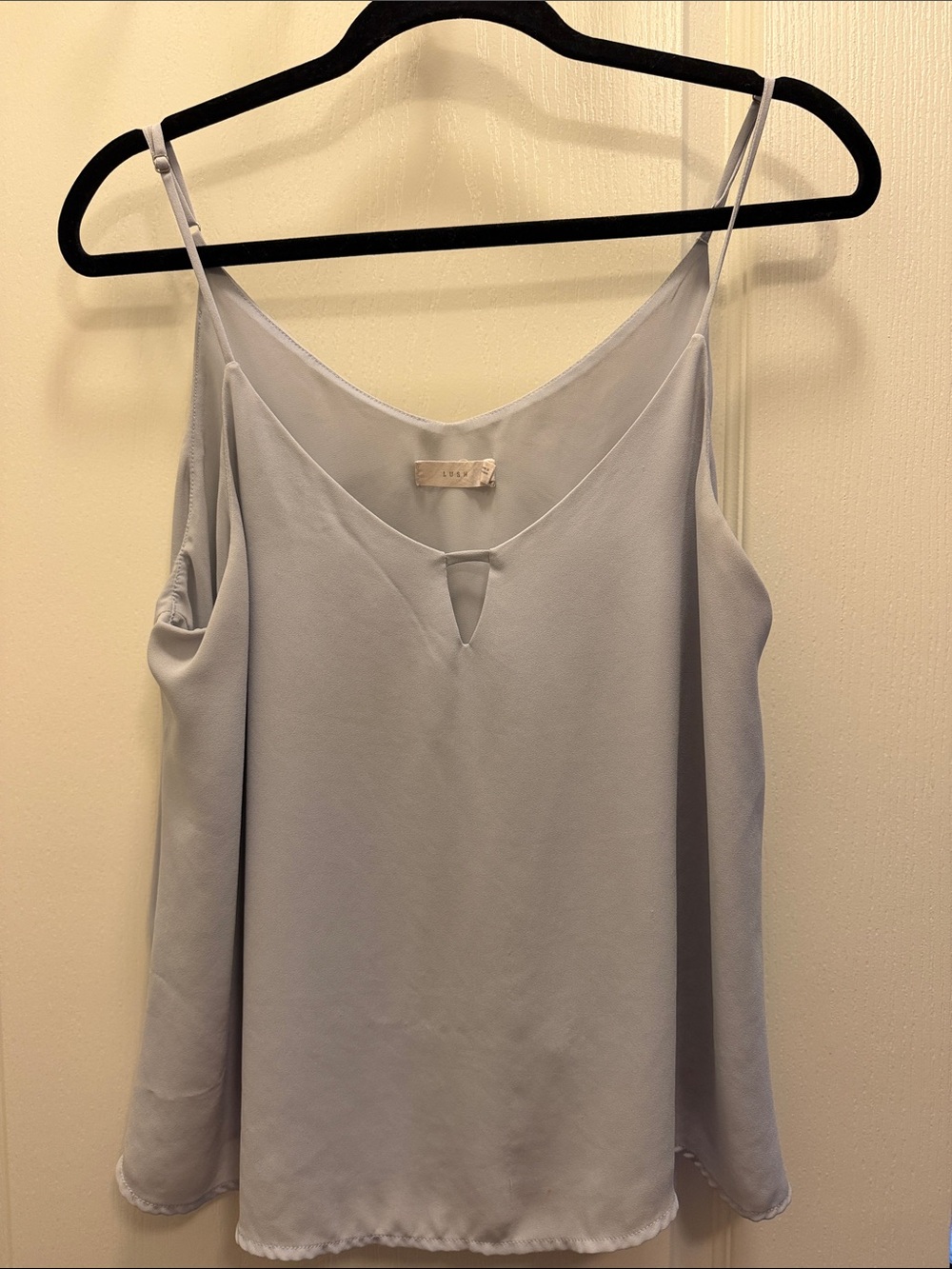 Lush Pale Blue Spaghetti Strap V-Neck Cami